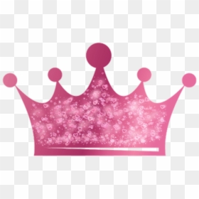 Pink Glitter Crown Png, Transparent Png - transparent crown png