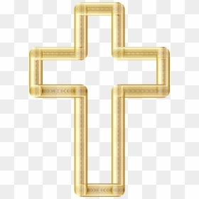 Cross, HD Png Download - gold banner png
