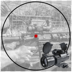Sniper Rifle, HD Png Download - red dot png