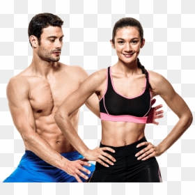 Hombre Y Mujer Ejercicio, HD Png Download - gym body png