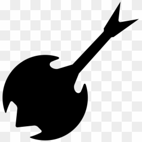 Guitar Music Instrument Black Silhouette - Music, HD Png Download - musical instrument png