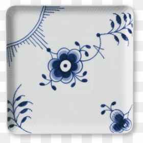 Blue Fluted Mega Large Square Plate - Royal Copenhagen Square Plate, HD Png Download - square plate png