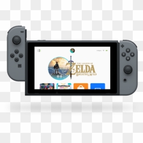 Simple, Modern, And Nintendo - Nintendo Switch In Grey, HD Png Download - black screen png