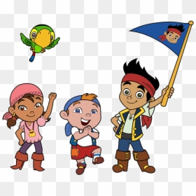 Kitten Jake, Cubby, Izzy, - Jake And The Neverland Pirates Transparent, HD Png Download - jake and the neverland pirates png