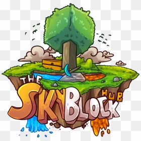 Illustration , Png Download - Minecraft Skyblock Server Logo, Transparent Png - skyblock png