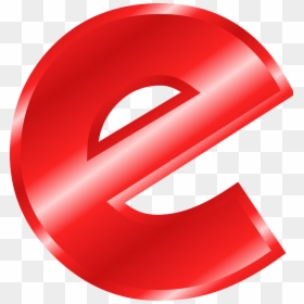 E - Small Letter E Red, HD Png Download - overstock logo png