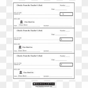 Blank Check Main Image - Printable Fillable Blank Check Template, HD Png Download - blank check png