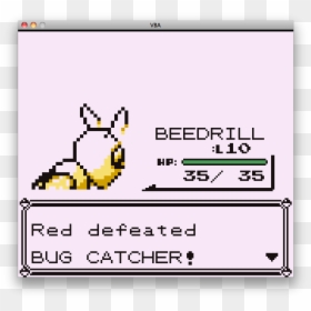 Beedrill Pokemon Red, HD Png Download - lets play png