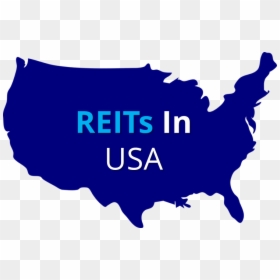 Reits In The United States 16th June - Usa Map Outline Color, HD Png Download - map of usa png