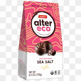 Sea Salt Truffles - Alter Eco Chocolate Truffles, HD Png Download - truffle png
