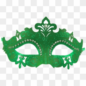 Kayso Inc Classic Venetian Half Mask - Green Mask For Masquerade, HD Png Download - half mask png