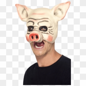 Pig Mask, Latex Half Overhead Mask , Png Download - Half Pig Mask, Transparent Png - half mask png