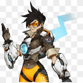 Overwatch Tracer Concept Art, HD Png Download - overwatch title png