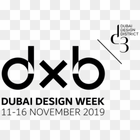 Dxbdw2019 Logo With Date Black 1 - Dubai Design Week Logo 2018, HD Png Download - this week png