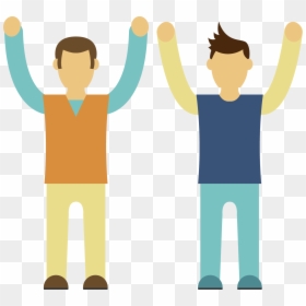 Hand Cartoon Png - Cartoon Person With Hands Up, Transparent Png - png of people