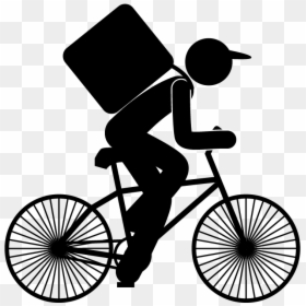 Food Delivery Service - Doodle Bicycle, HD Png Download - uber eats png
