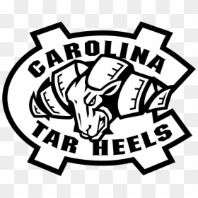 Unc Tar Heels Logo Black And White - Logo University Of North Carolina, HD Png Download - north carolina logo png