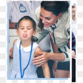 This Image May Contain Human Person Advertisement Collage - Princess Charlotte Sticks Out Her Tongue, HD Png Download - bear grylls png