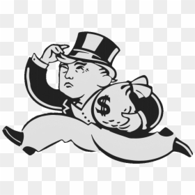 Monopoly Black And White, HD Png Download - mr monopoly png
