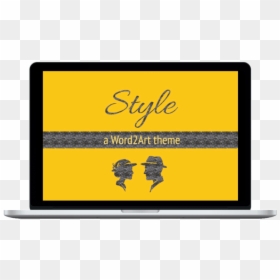 Style Landing Page Displayed On A Laptop - Display Device, HD Png Download - stylish png for editing