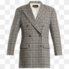 Isabel Marant Telis Double-breasted Checked Blazer - Overcoat, HD Png Download - suiting shirting png