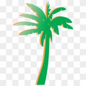 Palm Tree Graphic Png Jpg Library Stock - Green Lodging Florida, Transparent Png - green tree logo png