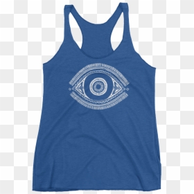 Vegan Yoga Tank Top - Sleeveless Shirt, HD Png Download - evil eyeball png