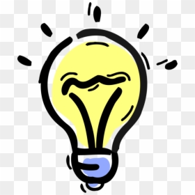 Vector Illustration Of Electric Light Bulb Symbol Of, HD Png Download - bulb symbol png