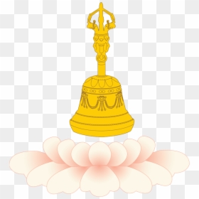 Dharmachakra With Lotus Flower, HD Png Download - buddhism symbol png