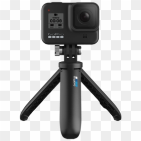 Gopro Shorty Mount Black And Gopro Camera - Go Pro Hero 7 Shorty, HD Png Download - camera with tripod png