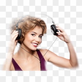 Hearing, HD Png Download - dj girl headphones png