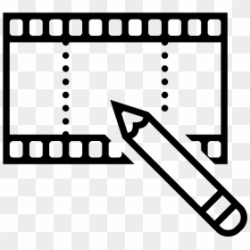 This Icon For Video Editing Depicts A Flat Section - Img Edit Icon Png, Transparent Png - flat video icon png