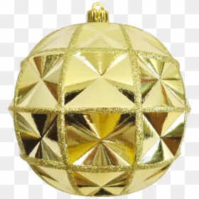 Diamond, HD Png Download - gold christmas ball png