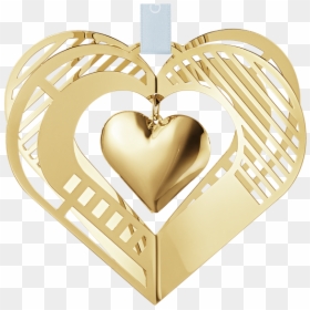 2019 Christmas Mobile - Georg Jensen Christmas Collectibles Heart, HD Png Download - gold christmas ball png
