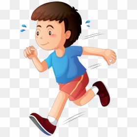 Transparent Jogging Png - Kid Running Illustration, Png Download - school boy clipart png