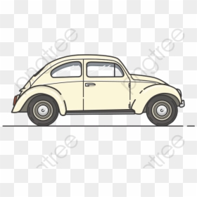 Transparent Car Plan View Png - Volkswagen Beetle Side View, Png Download - sports car clipart side view png