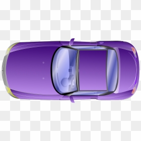 Car, Vehicle, Violet, Purple, Transportation, Travel - Car Top View Png, Transparent Png - sports car clipart side view png