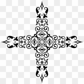 Transparent Christian Cross Clip Art - Cross Frame Vintage Design Png, Png Download - jesus christ cross png