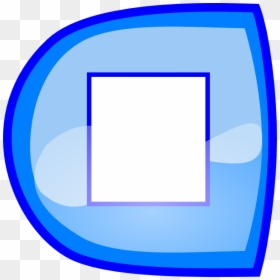 Blue Stop Button Svg Clip Arts - Icon, HD Png Download - cancel button png blue