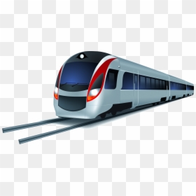 Train Transit Rapid Cartoon Hq Image Free Png Clipart - Transparent Background Train Cartoon Png, Png Download - railway clipart png