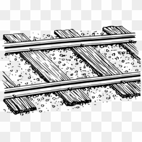 Rail Transport Train Track Drawing Railway Clipart - Train Track Clipart Black And White, HD Png Download - railway clipart png