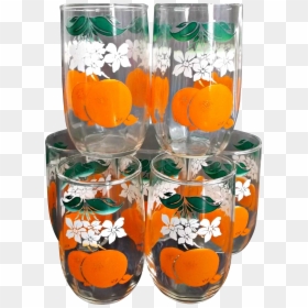 Glass Gift Item Png, Transparent Png - orange juice glass png