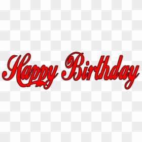 Happy Birthday Red Png, Transparent Png - 1st birthday png red