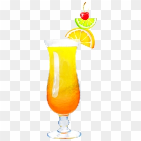 Hand Painted A Glass Of Orange Juice Png Transparent - Orange, Png Download - orange juice glass png