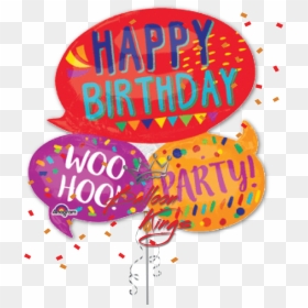 Happy Birthday Bubbles, HD Png Download - 1st birthday png red