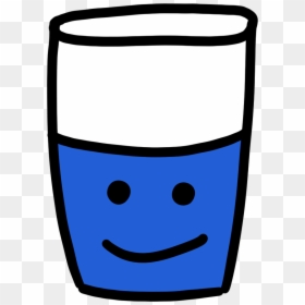 Drink A Glass Of Water - Smiley, HD Png Download - glass of water clipart png