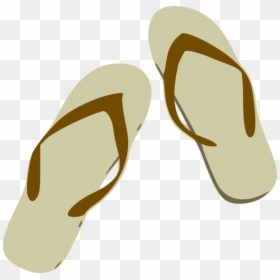 Sandal,yellow,slipper - Flip Flop Clip Art, HD Png Download - slipper png