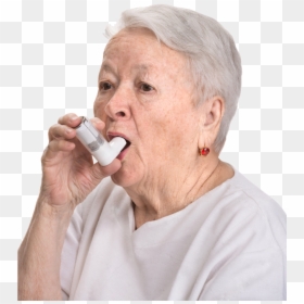 Transparent Idubbz Png - Old Woman With Inhaler, Png Download - lady png image