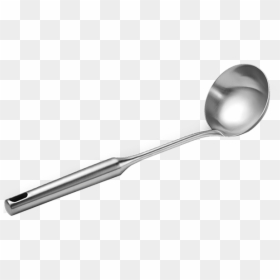 Silver, HD Png Download - steel spoon png