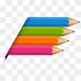 Pencil Crayon Animation - Cartoon Transparent Background Pencils Clipart, HD Png Download - pencil background png